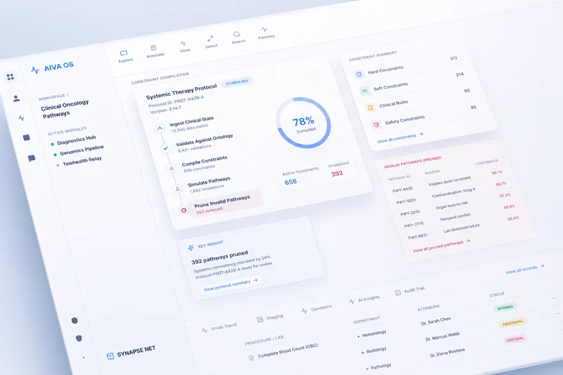 AIVA OS simulation and scenario planning surface for complex care decisions